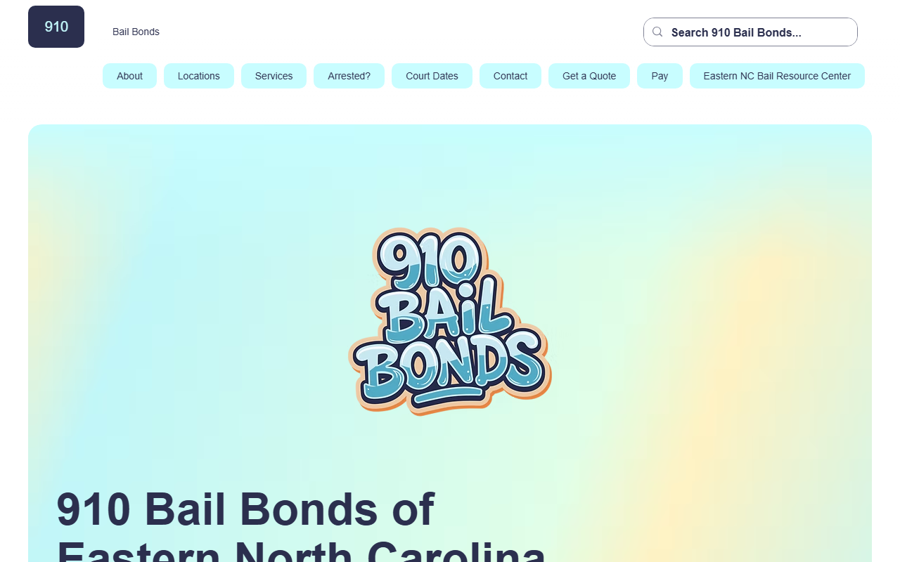 910bailbonds.com screenshot
