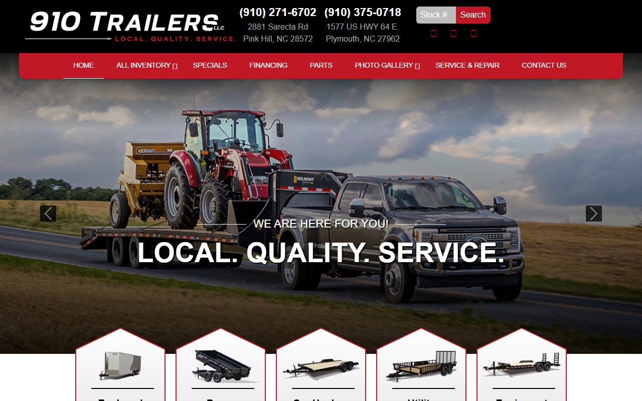 910trailers.com screenshot