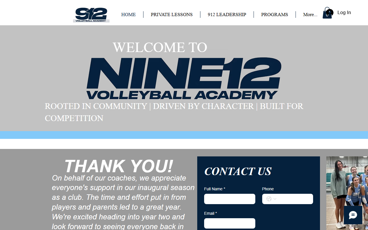 912volleyball.com screenshot