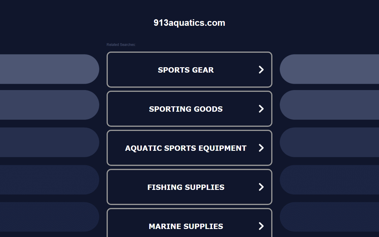 913aquatics.com screenshot