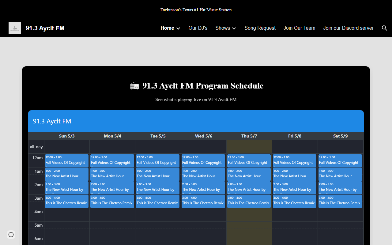 913aycltfm.com screenshot