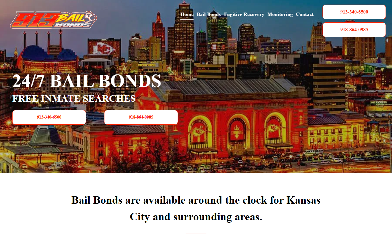 913bailbonds.com screenshot