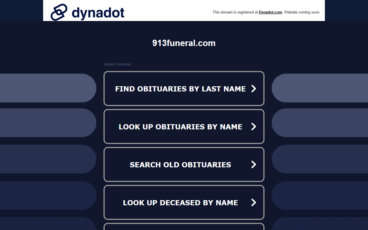 913funeral.com screenshot