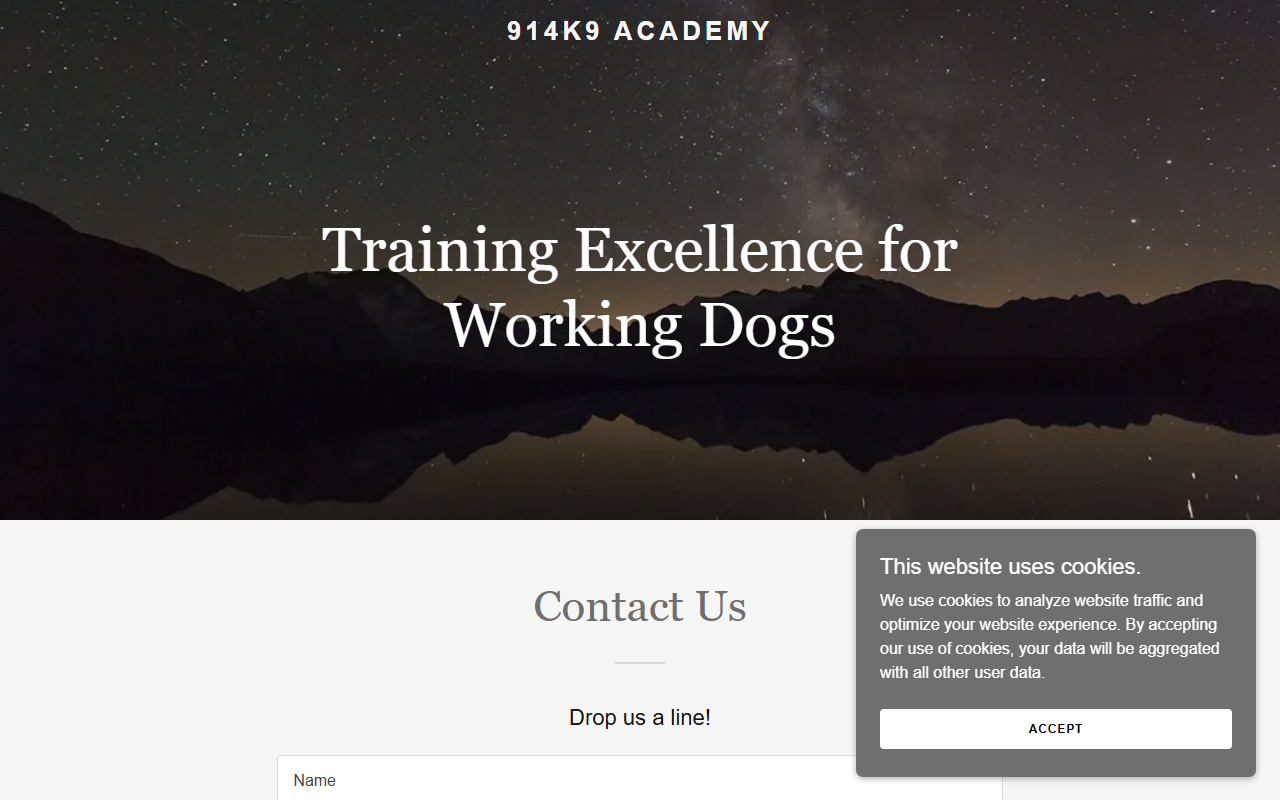 914k9academy.com screenshot
