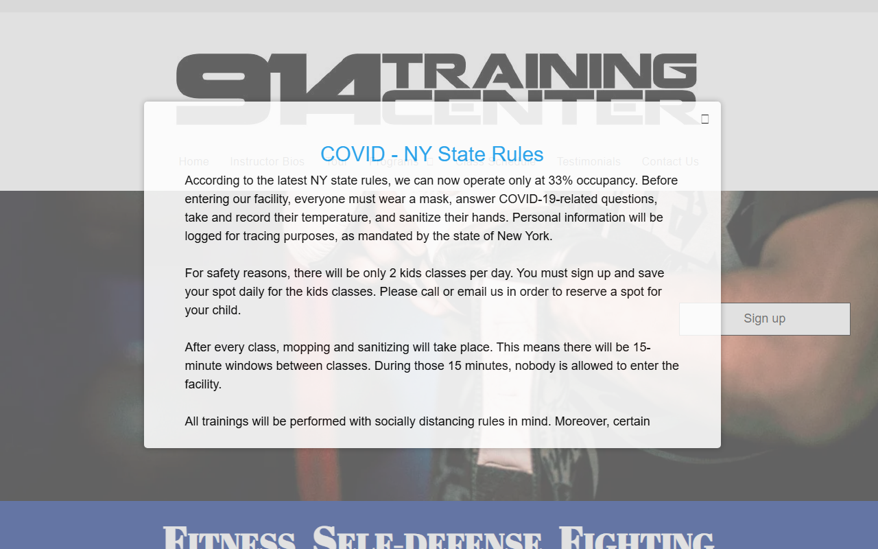 914kravmaga.com screenshot
