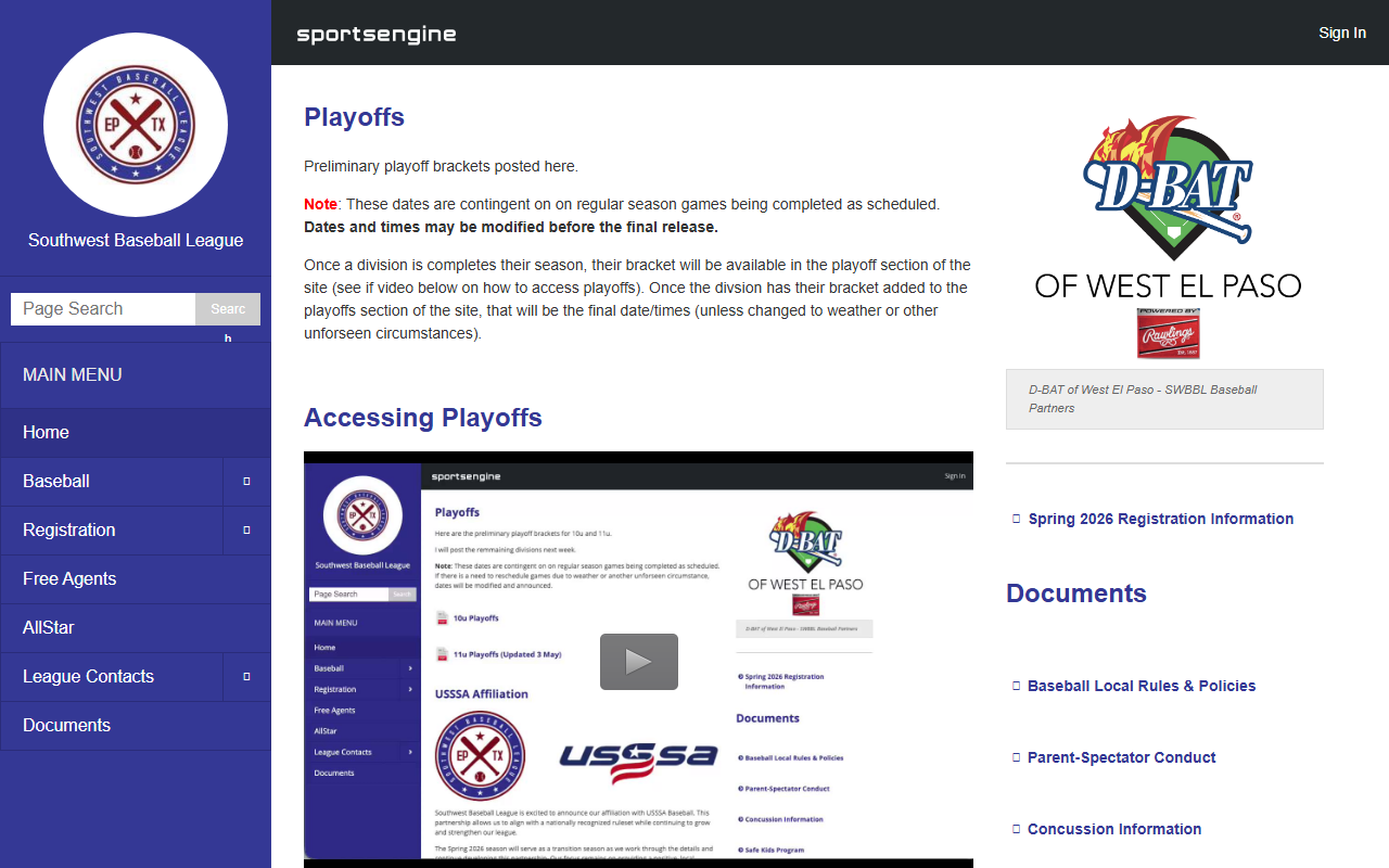 915baseball.com screenshot
