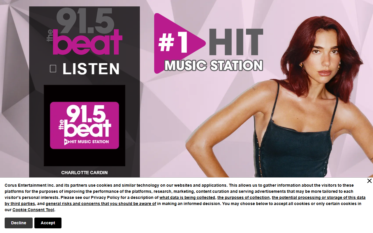 915thebeat.com screenshot