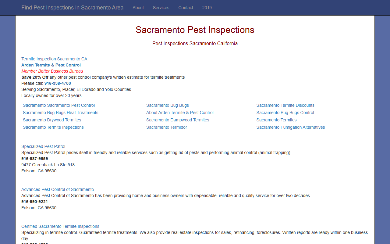 916inspect.com screenshot