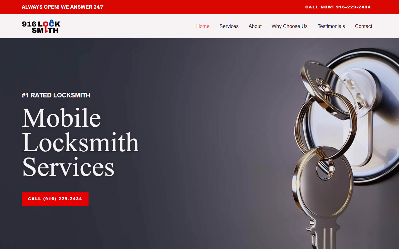916locksmith.com screenshot