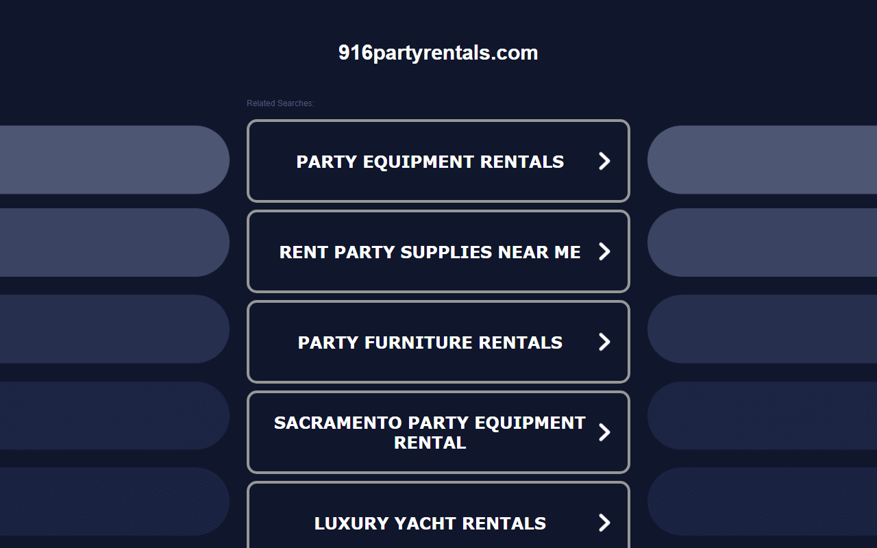 916partyrentals.com screenshot