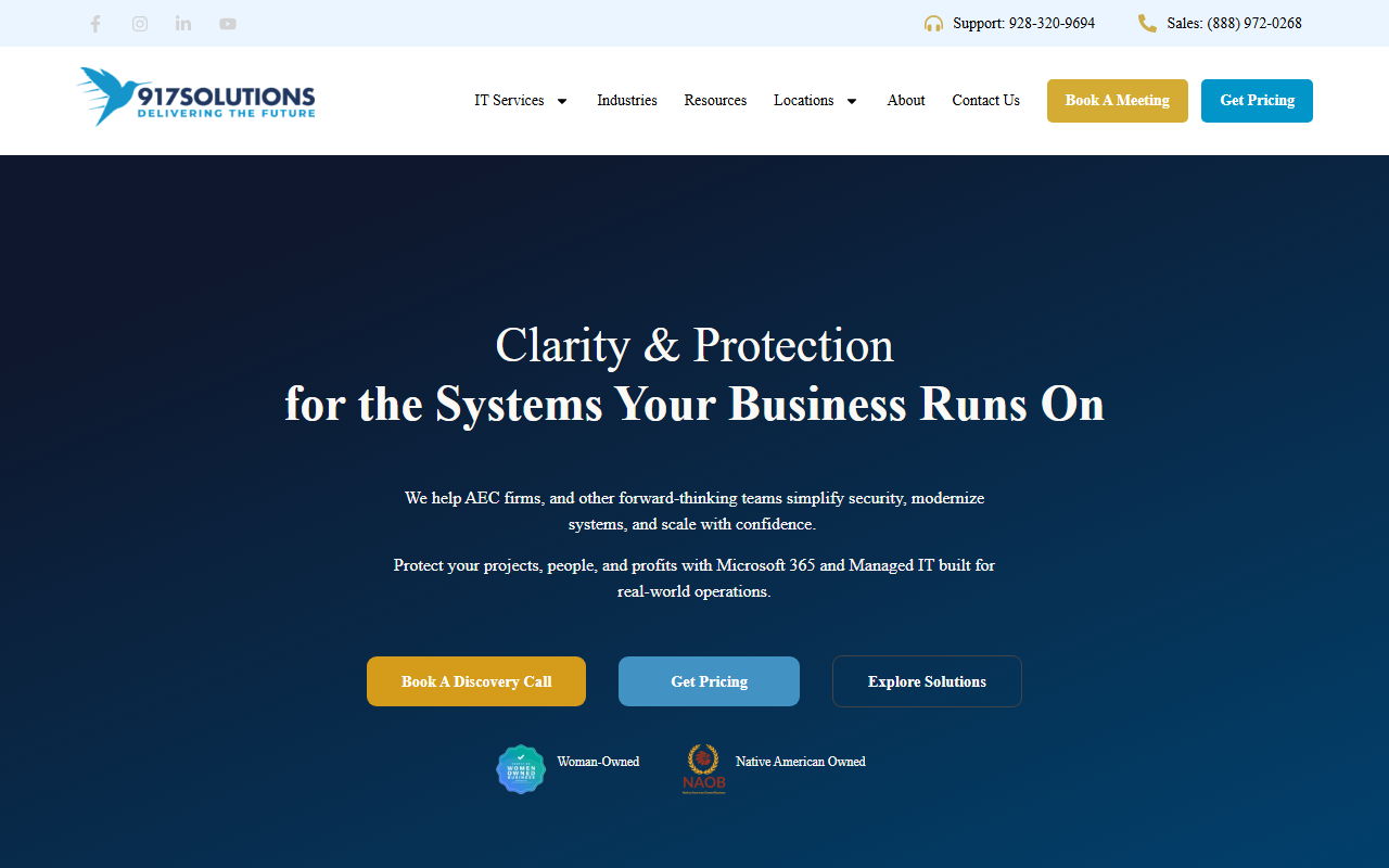 917solutionsmsp.com screenshot