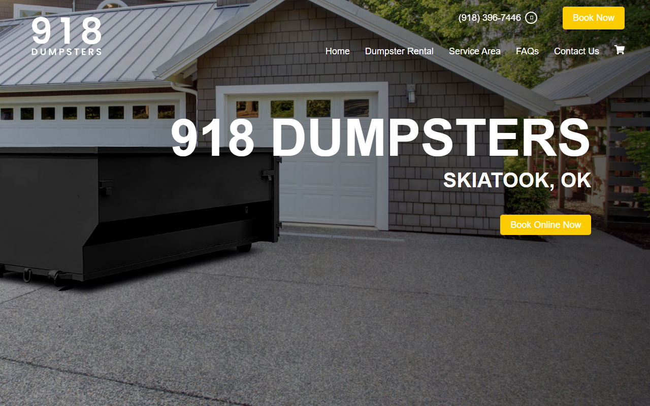 918dumpsters.com screenshot