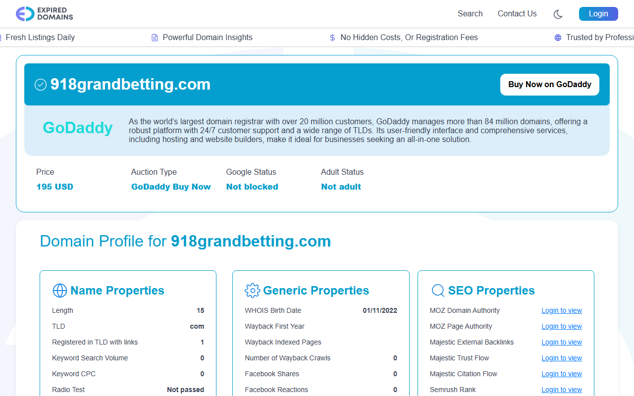 918grandbetting.com screenshot