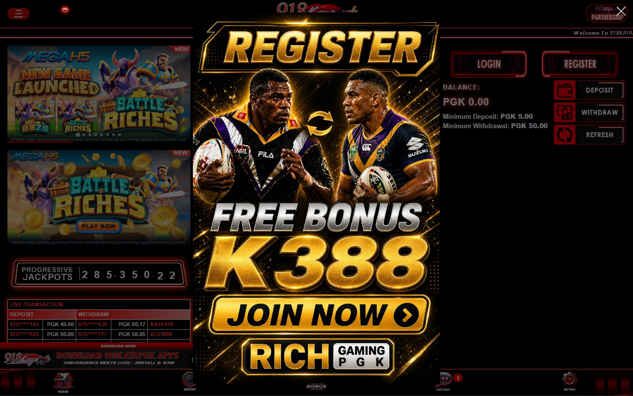 918kayapgk.com screenshot