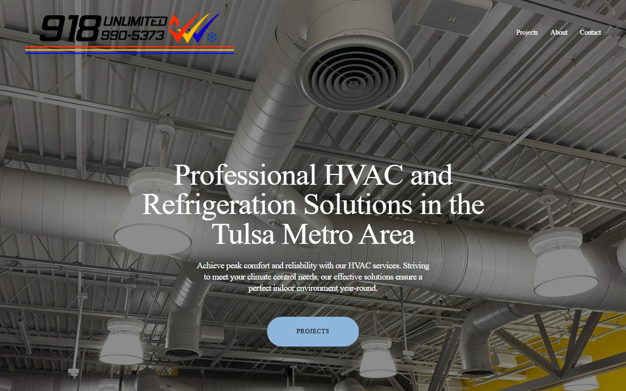 918unlimitedhvac.com screenshot
