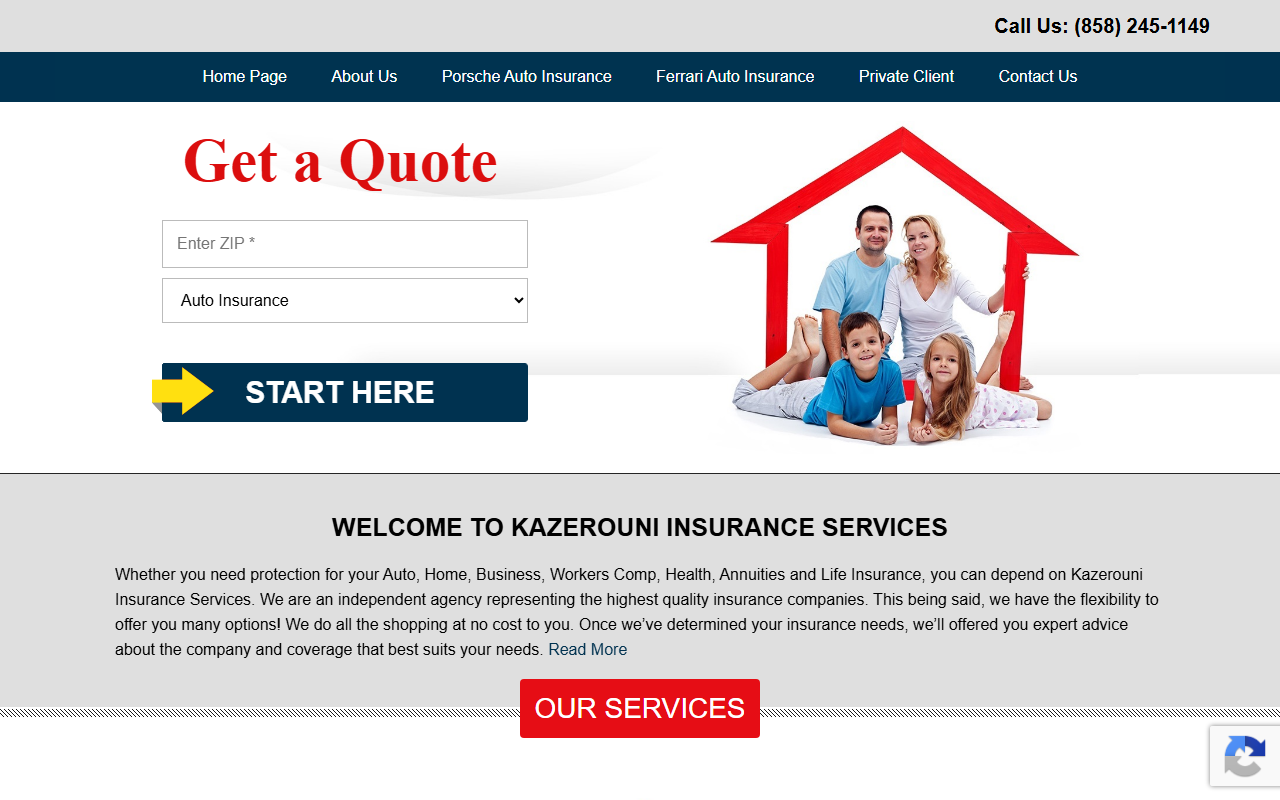 92037insurance.com screenshot