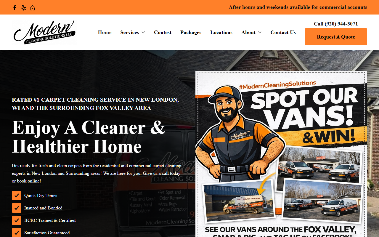 920steamclean.com screenshot