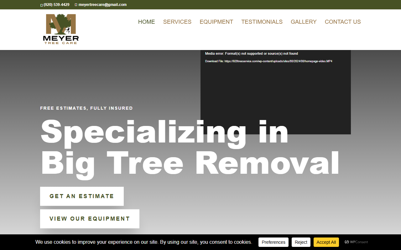 920treeservice.com screenshot