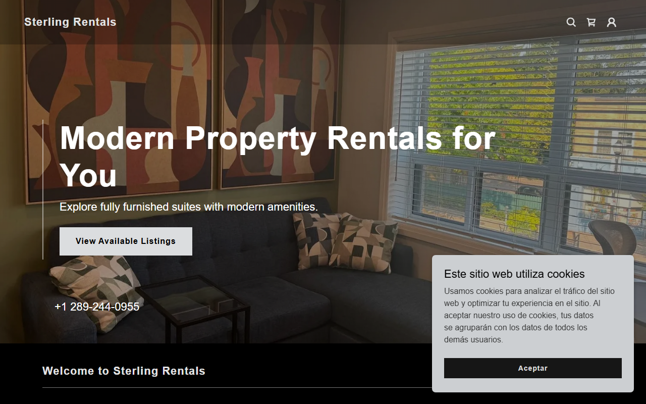 925-rentals.com screenshot
