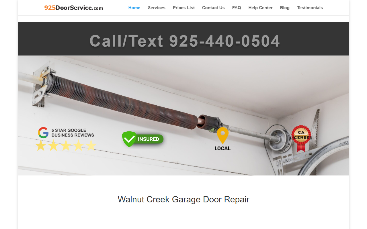 925doorservice.com screenshot