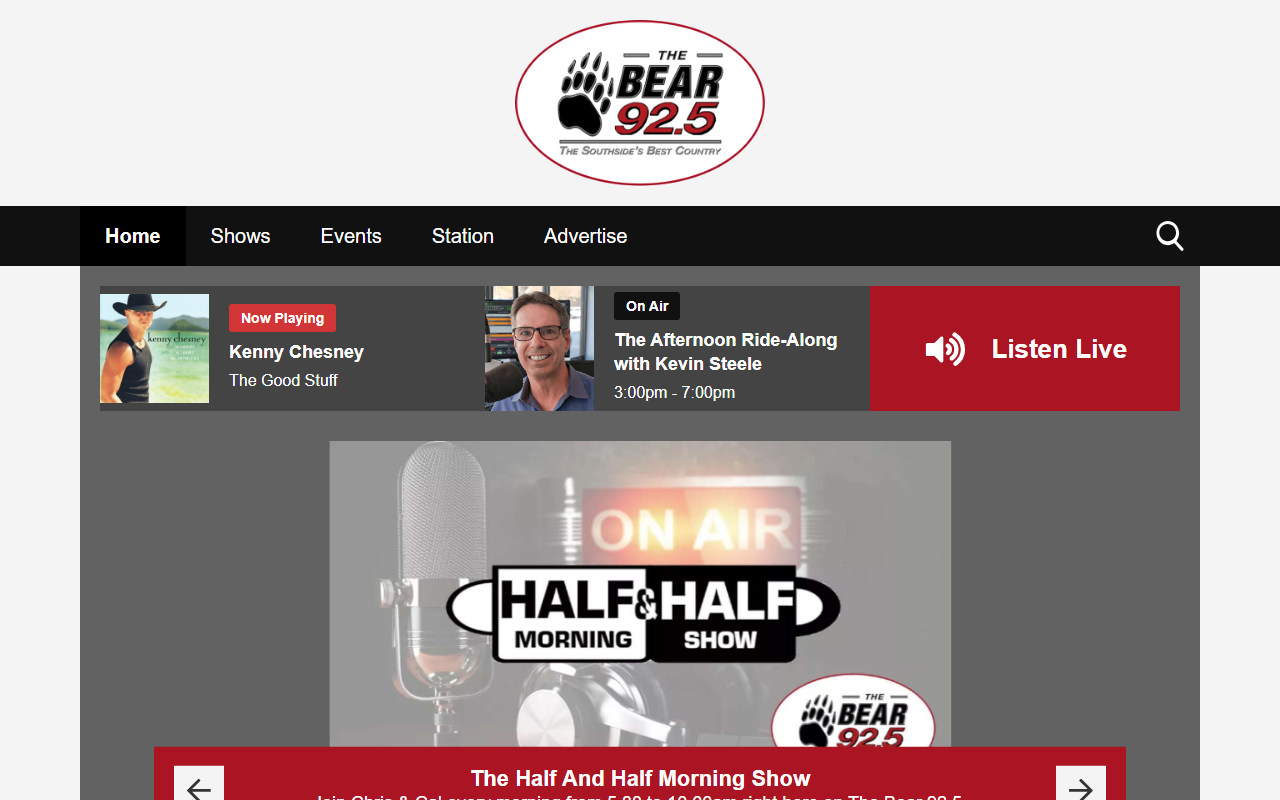 925fmthebear.com screenshot