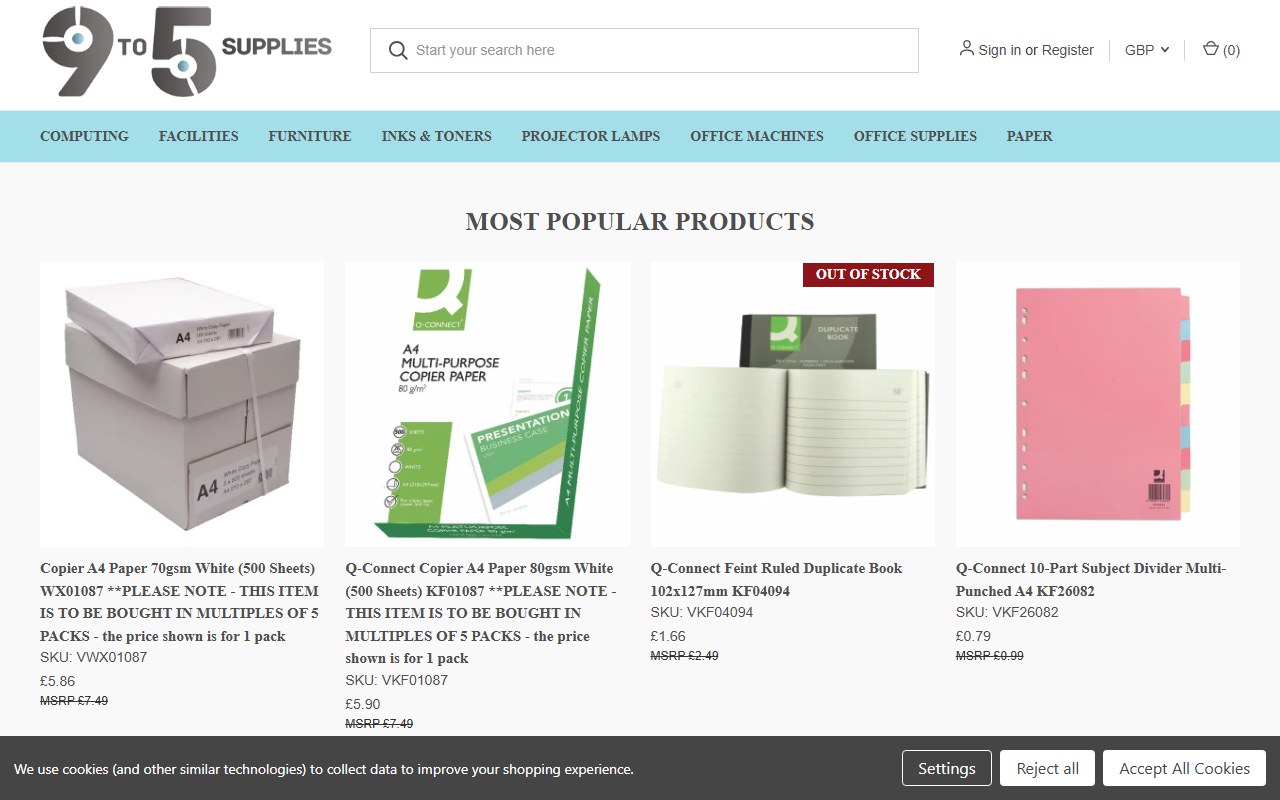 925supplies.com screenshot