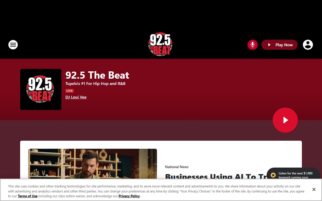 925thebeatradio.com screenshot