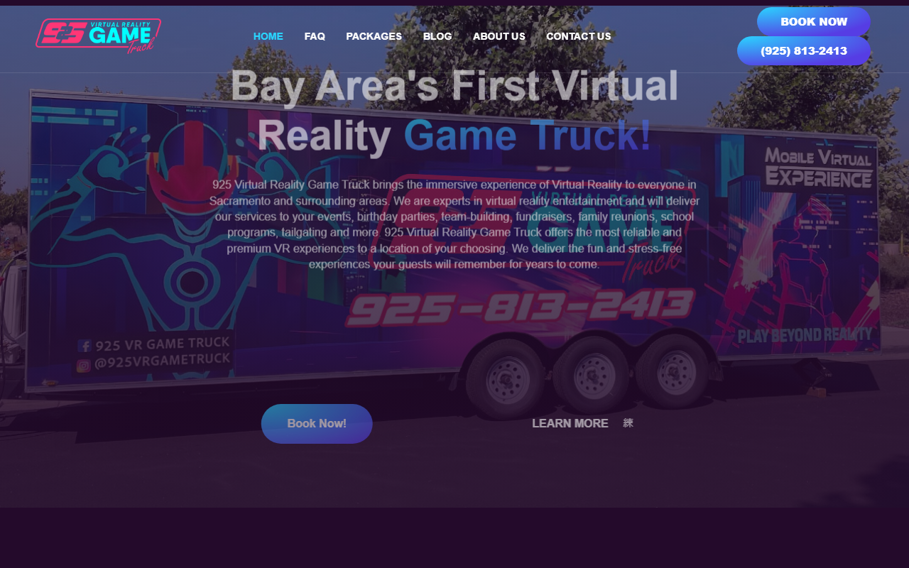 925vrgametruck.com screenshot