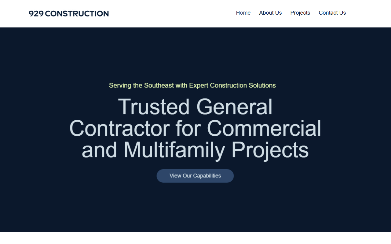 929construction.com screenshot