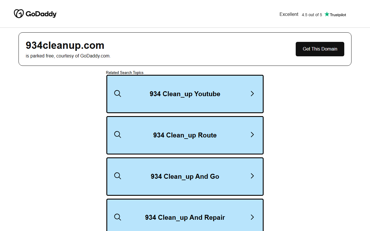 934cleanup.com screenshot