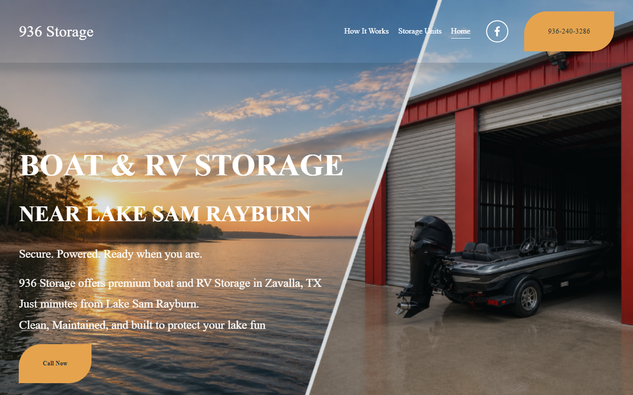 936boatstorage.com screenshot