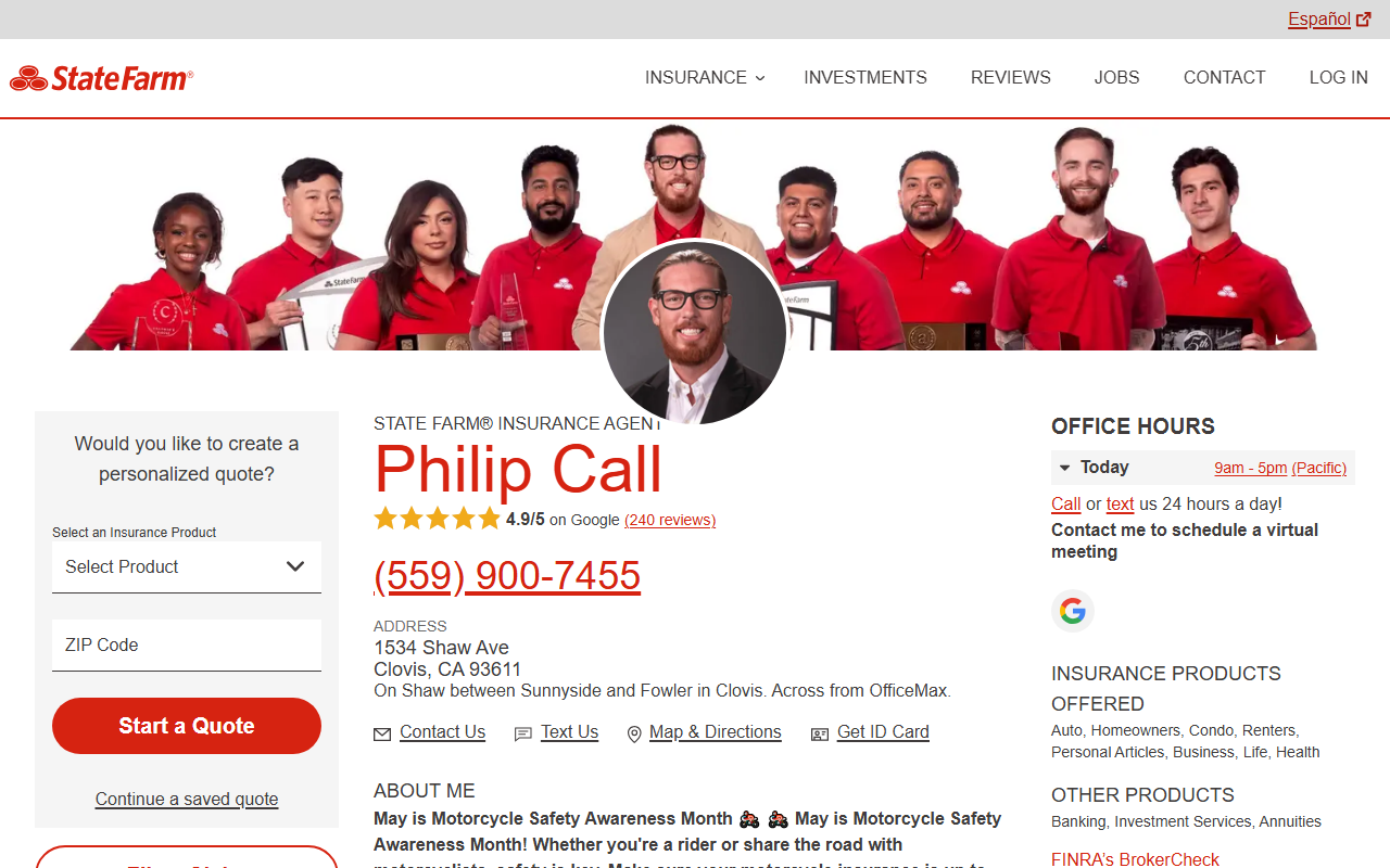 93727insurance.com screenshot