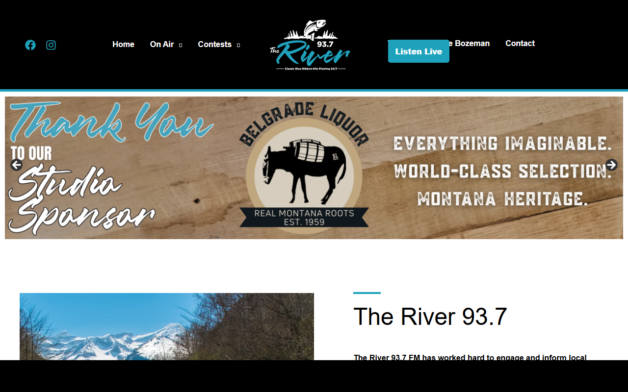 937theriverfm.com screenshot