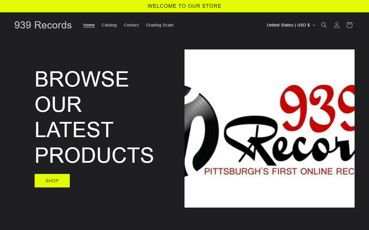939records.com screenshot