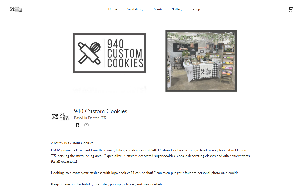 940customcookies.com screenshot
