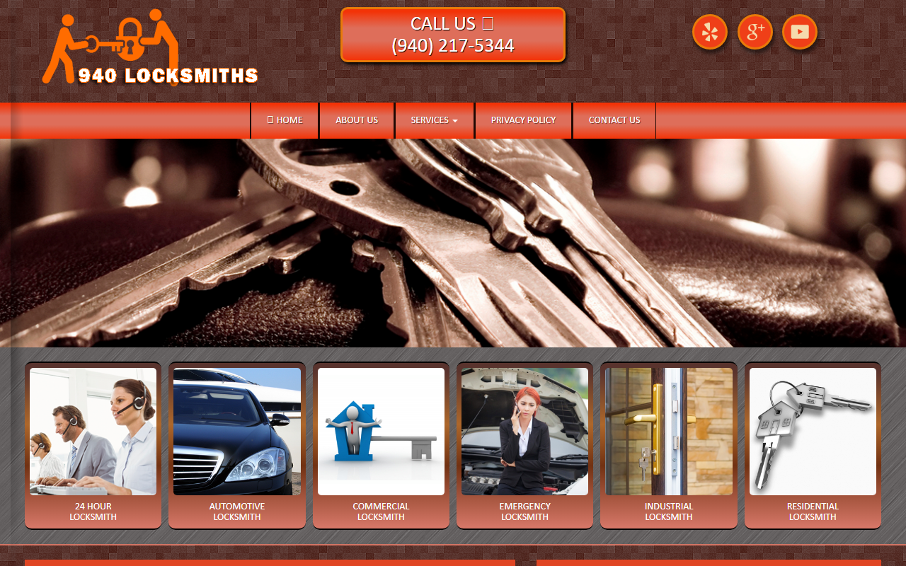 940locksmiths.com screenshot