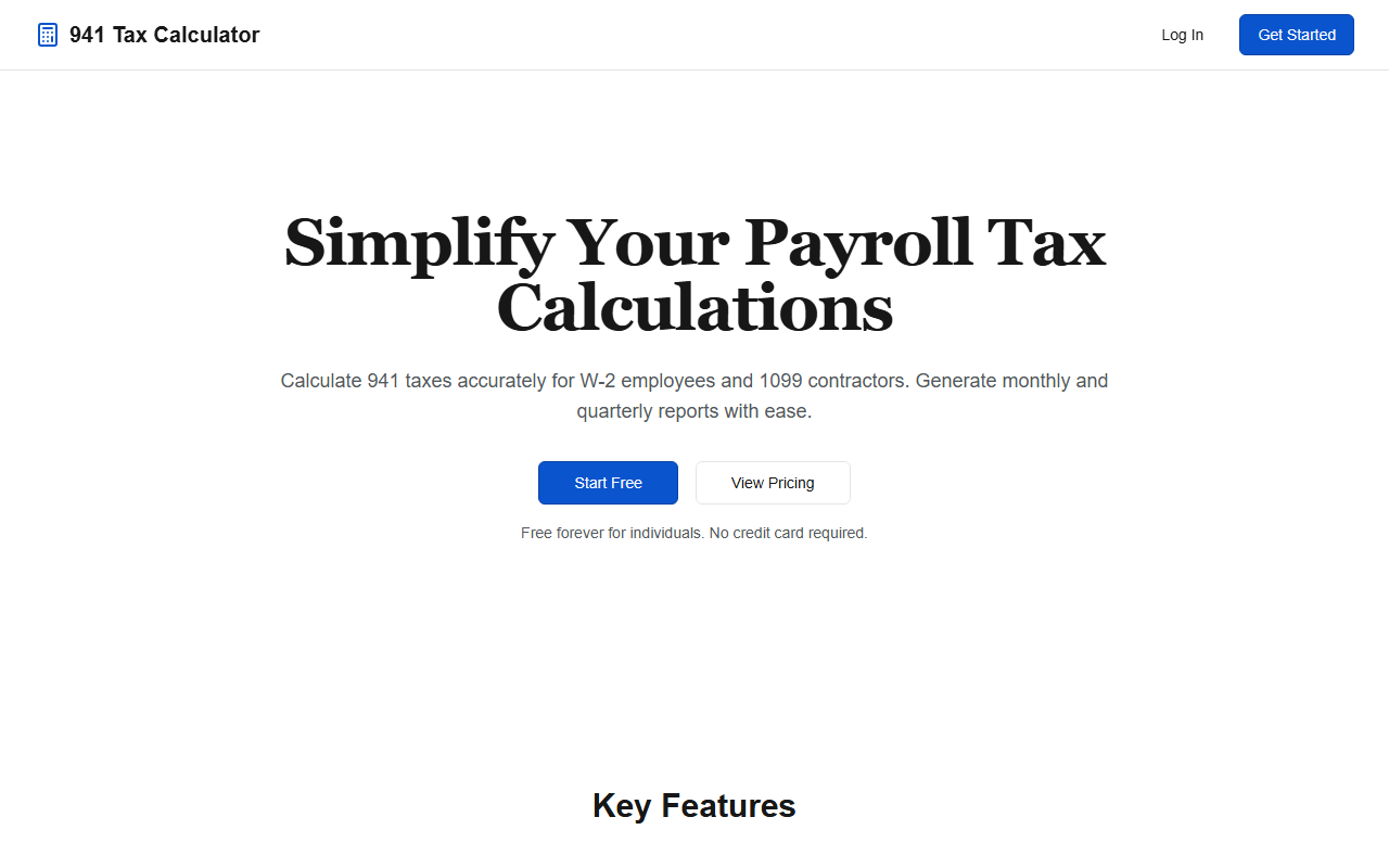 941taxcalculator.com screenshot
