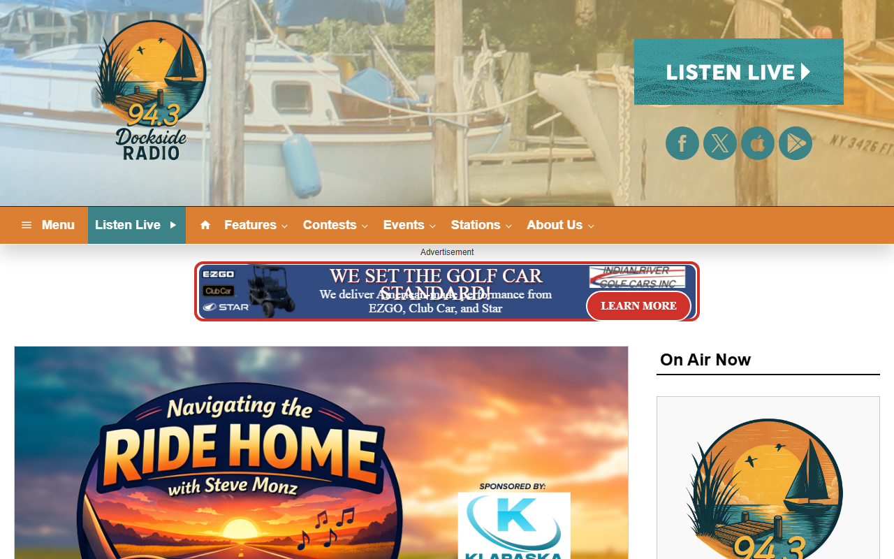 943docksideradio.com screenshot