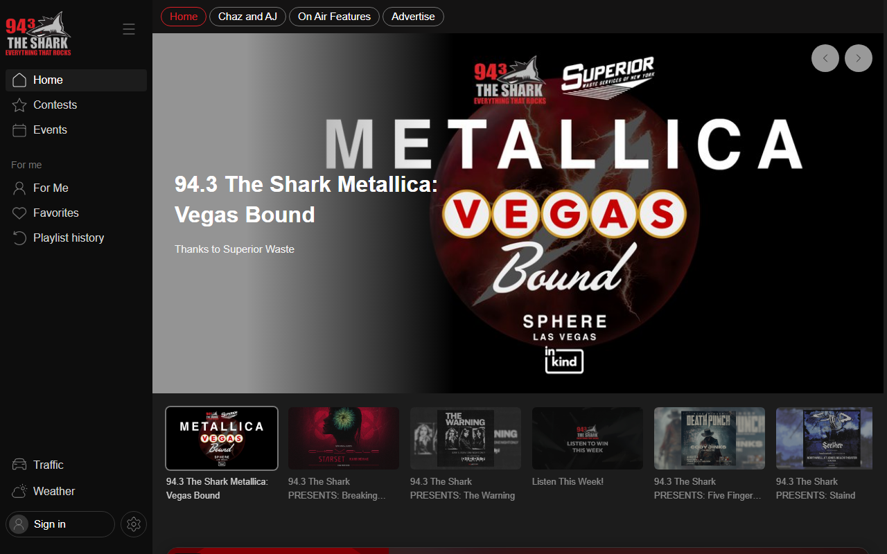 943theshark.com screenshot