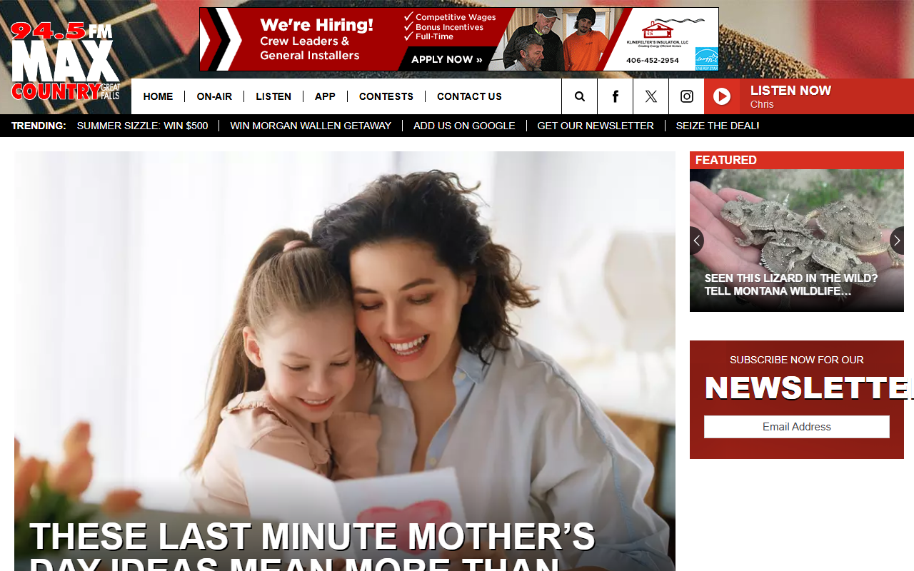 945maxcountry.com screenshot