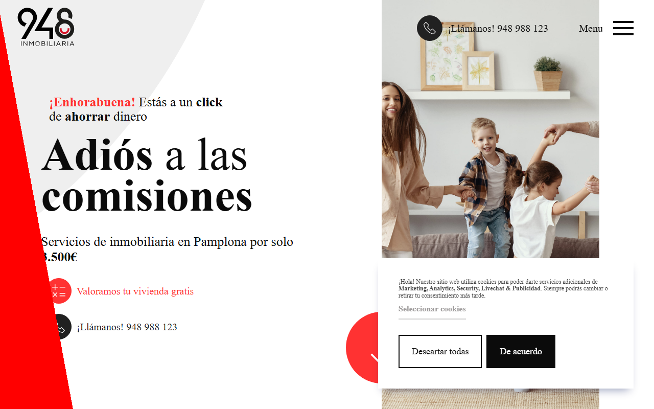 948inmobiliaria.com screenshot