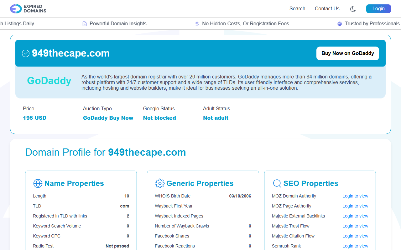 949thecape.com screenshot