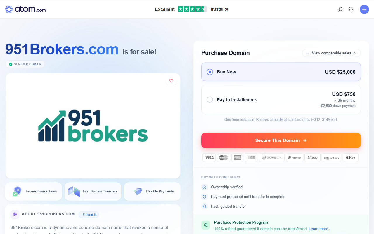 951brokers.com screenshot