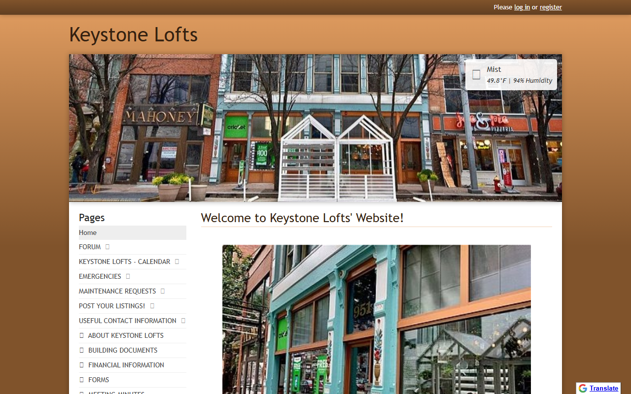 951keystonelofts.com screenshot