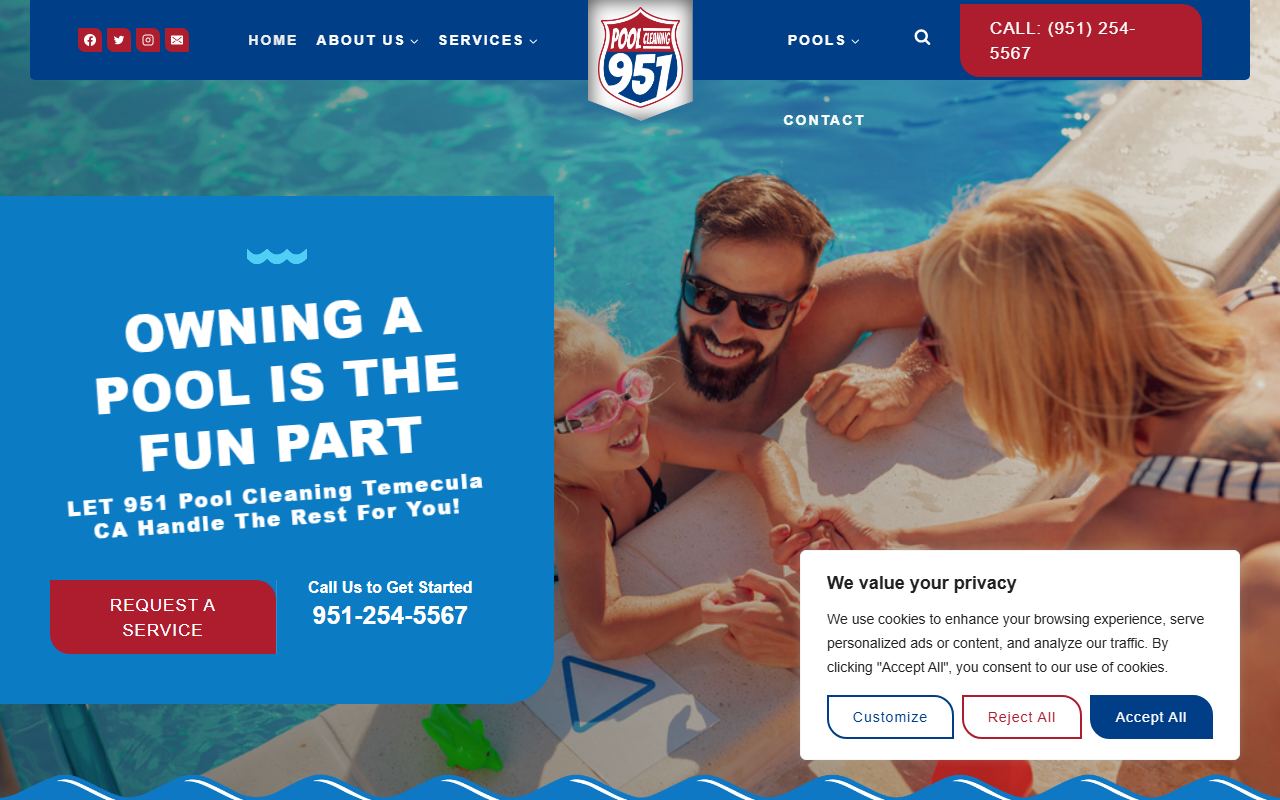 951poolcleaning.com screenshot