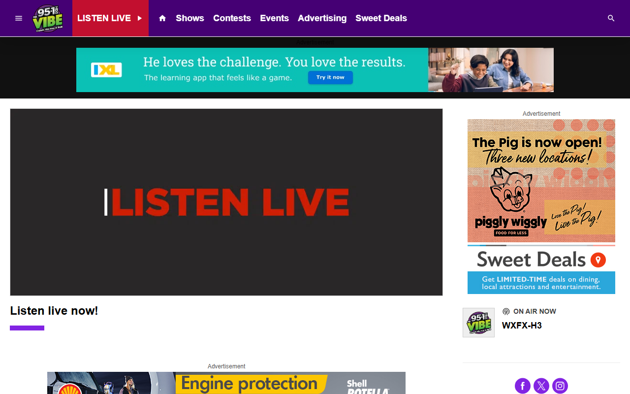 951thevibe.com screenshot