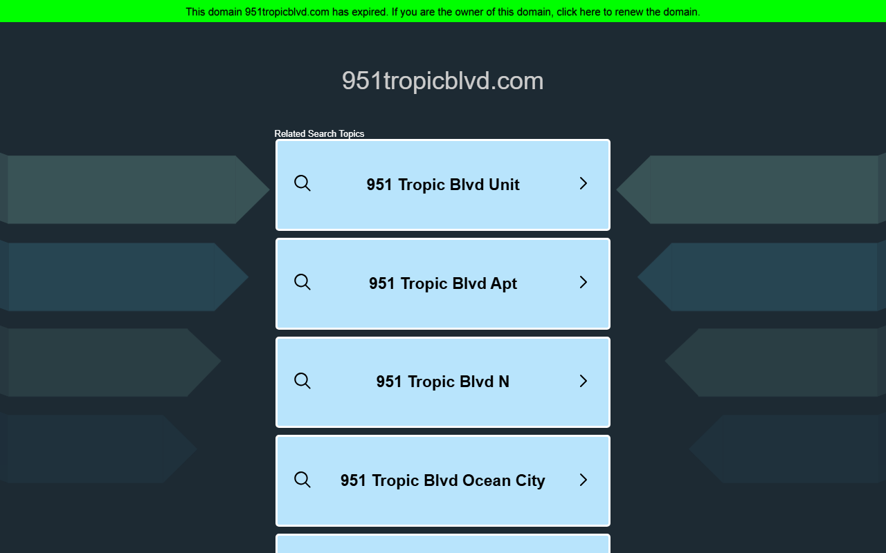 951tropicblvd.com screenshot