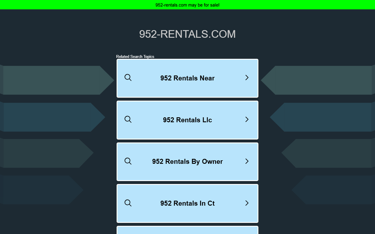 952-rentals.com screenshot