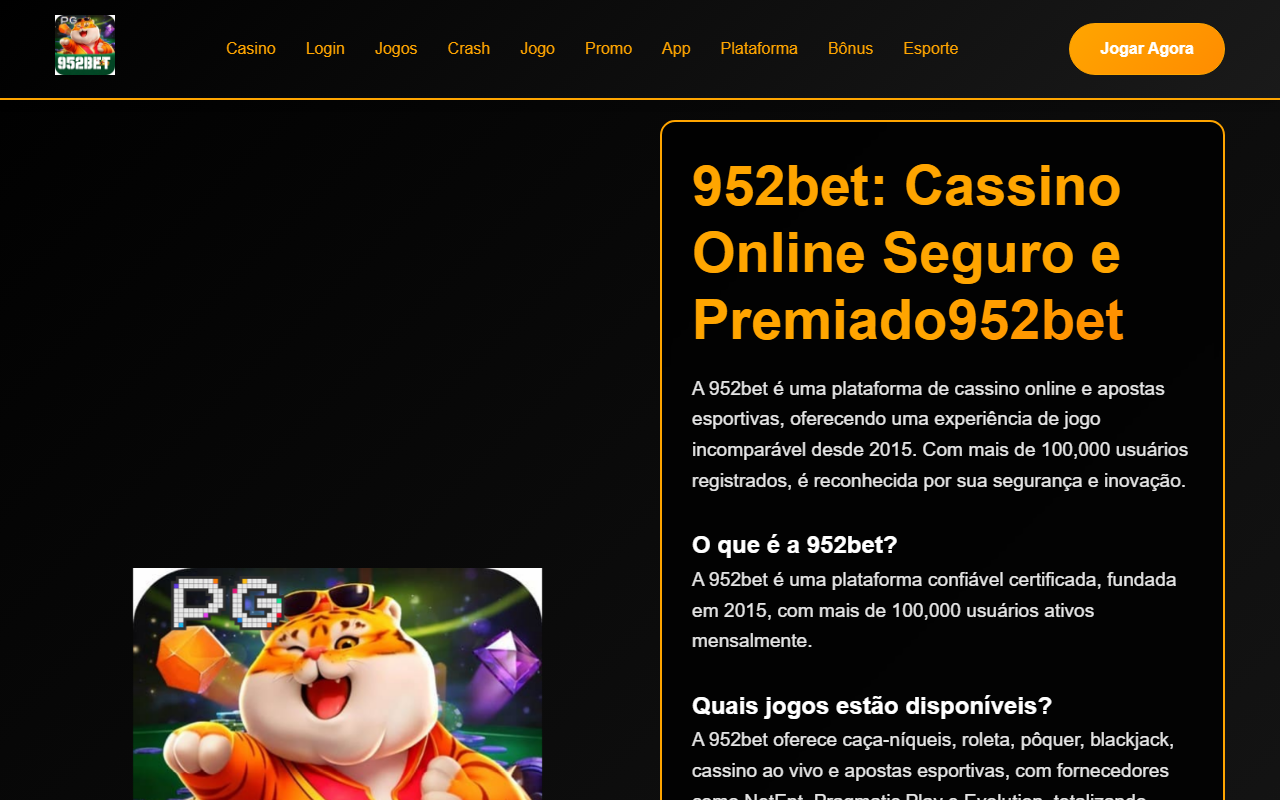 952betlogin.com screenshot