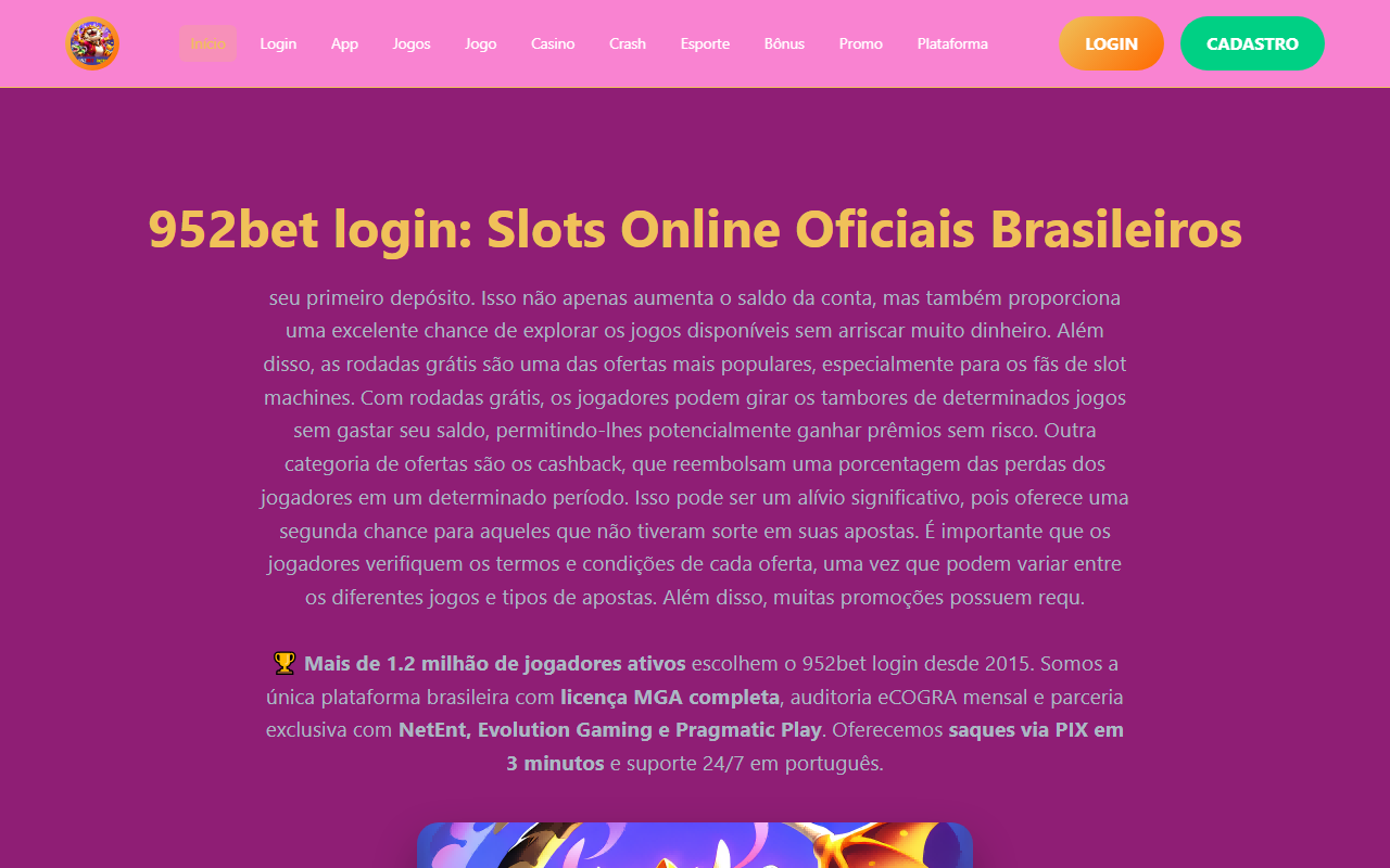 952betlogin1.com screenshot